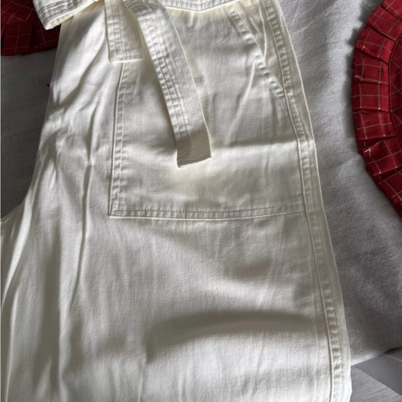 Banana republic UTILITY TIE-WAIST PANT Cream Color size10 - Picture 3 of 4